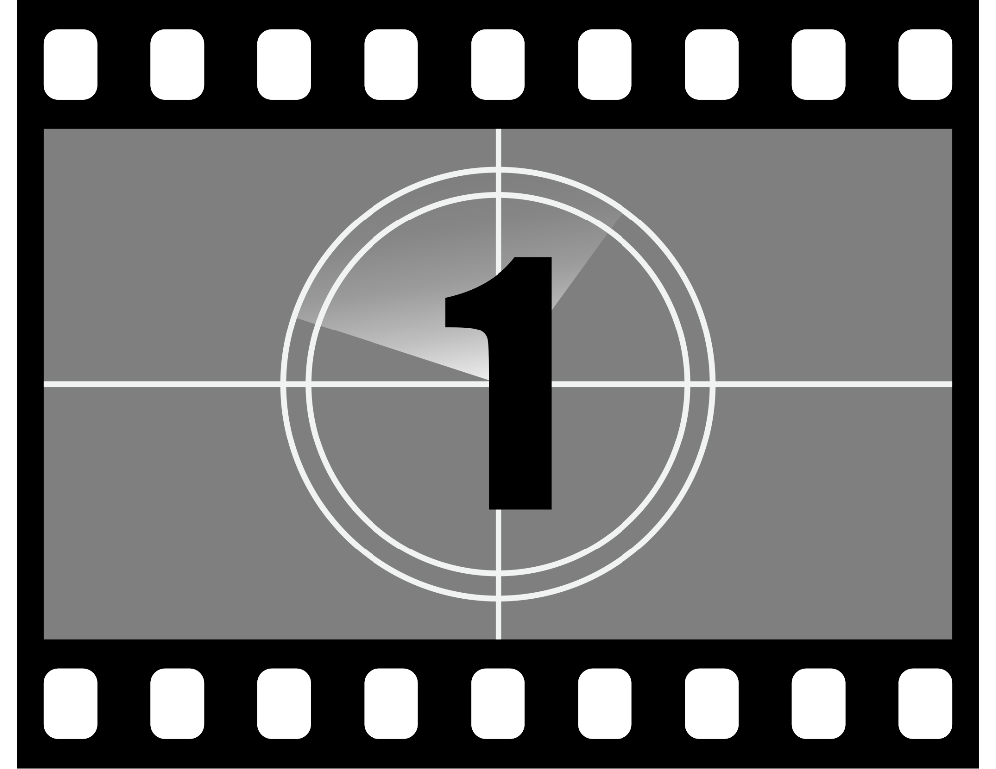 Classic movie cinema countdown screen